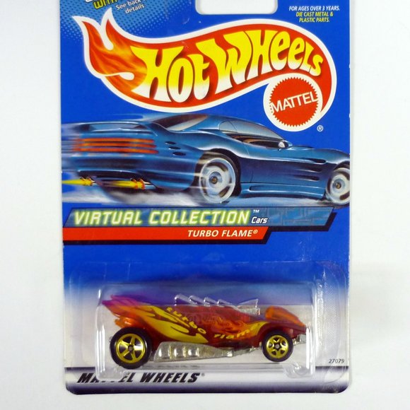 Hot Wheels Turbo Flame #112 Virtual Collection Red Die-Cast Car 2000 - Picture 1 of 1